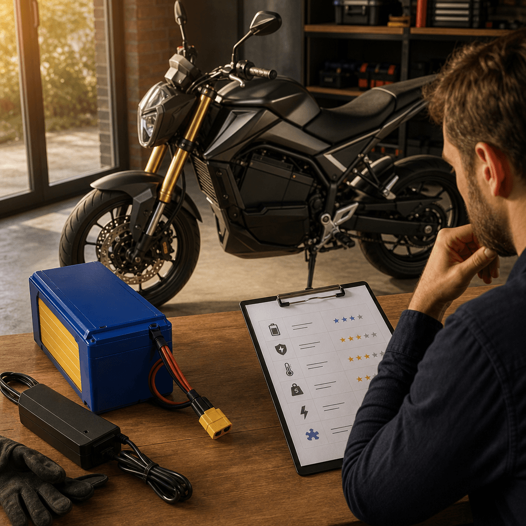 Elektrikli Motosiklet Batarya Seçim Kriterleri makalesinin kapak görseli