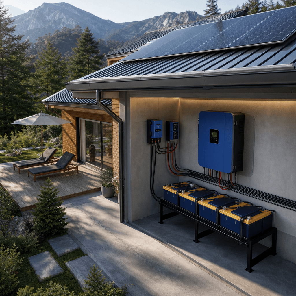 Off-Grid (Şebekeden Bağımsız) Ev Sistemlerinde Doğru Invertör Ve Batarya Eşleşmesi makalesinin kapak görseli