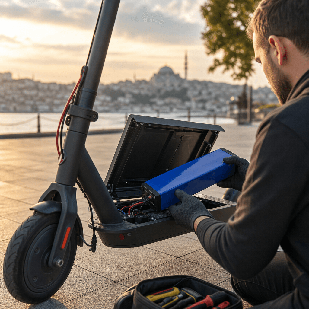 Elektrikli Scooter Batarya Seçimi Nasıl Yapılır makalesinin kapak görseli